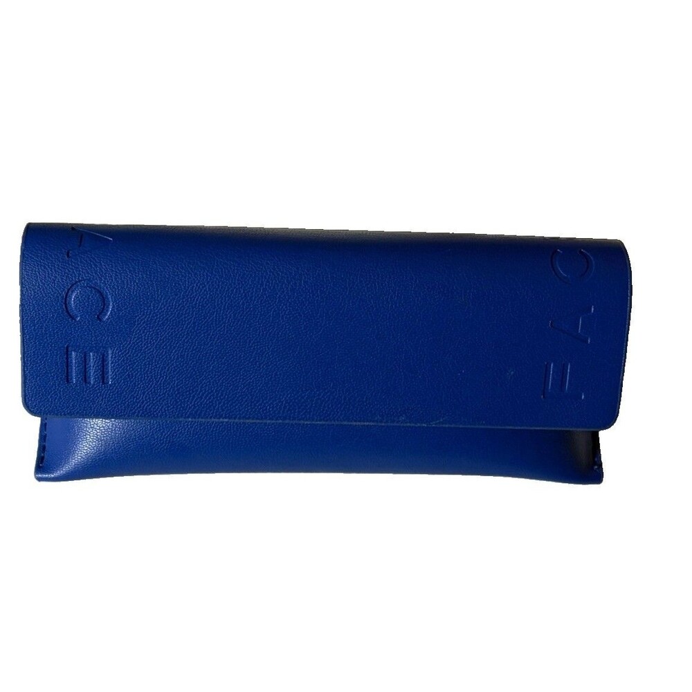 FACE A FACE Paris Eyeglass Sunglasses Folding Case Blue w Cleaning Cloth
